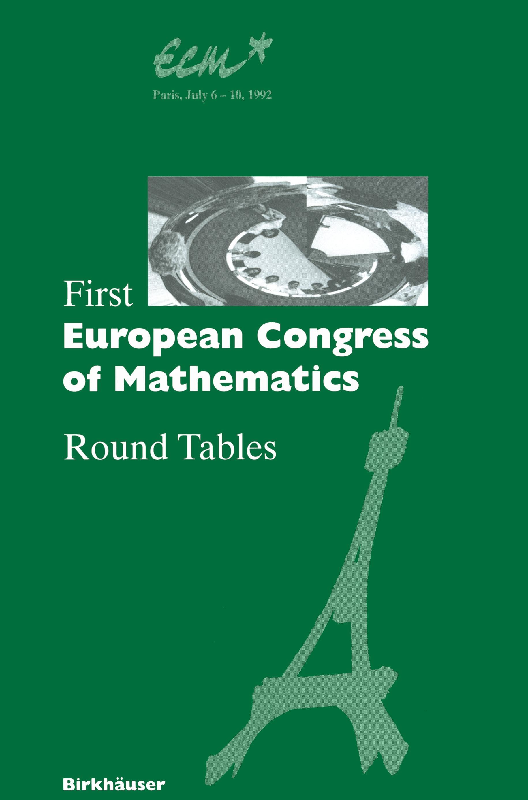 Vorderes Coverbild First European Congress of Mathematics