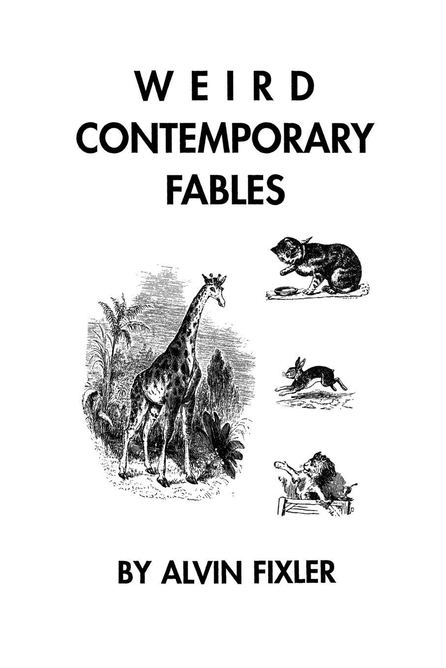 Vorderes Coverbild Weird Contemporary Fables