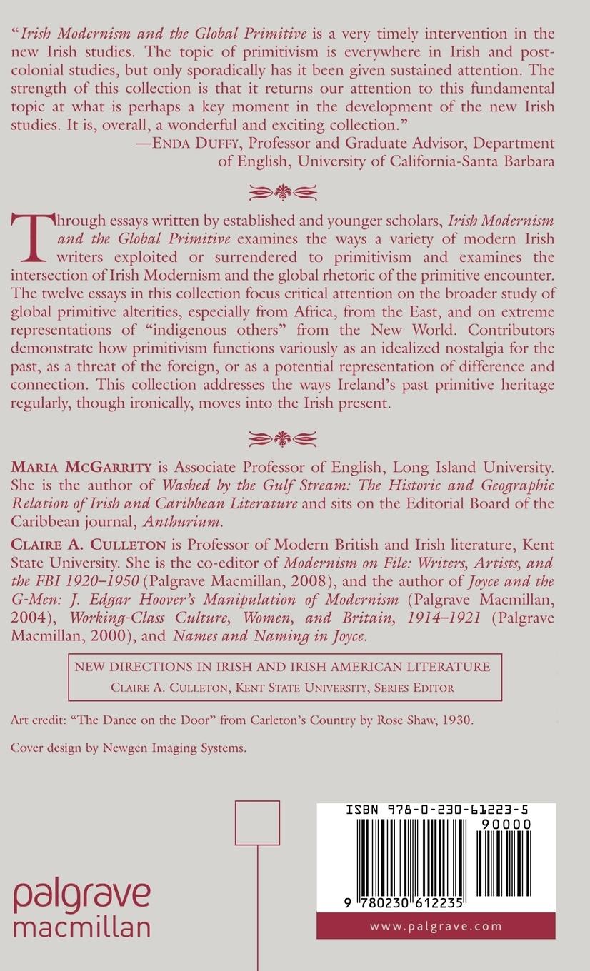 Rückseitencover Irish Modernism and the Global Primitive