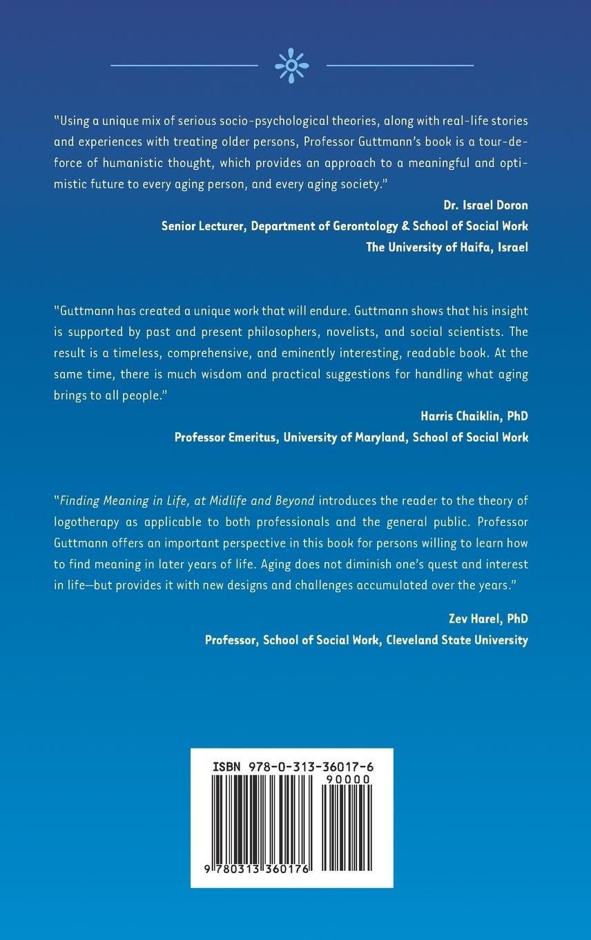 Rückseitencover Finding Meaning in Life, at Midlife and Beyond