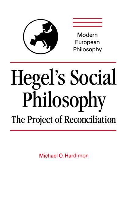 Vorderes Coverbild Hegel's Social Philosophy