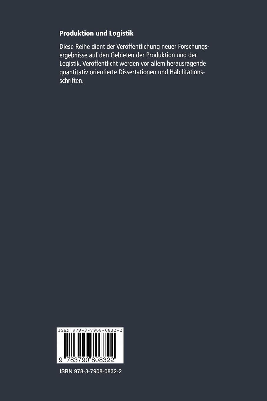 Rückseitencover Hierarchische Personaleinsatzplanung in Wirtschaftsprüfungsgesellschaften