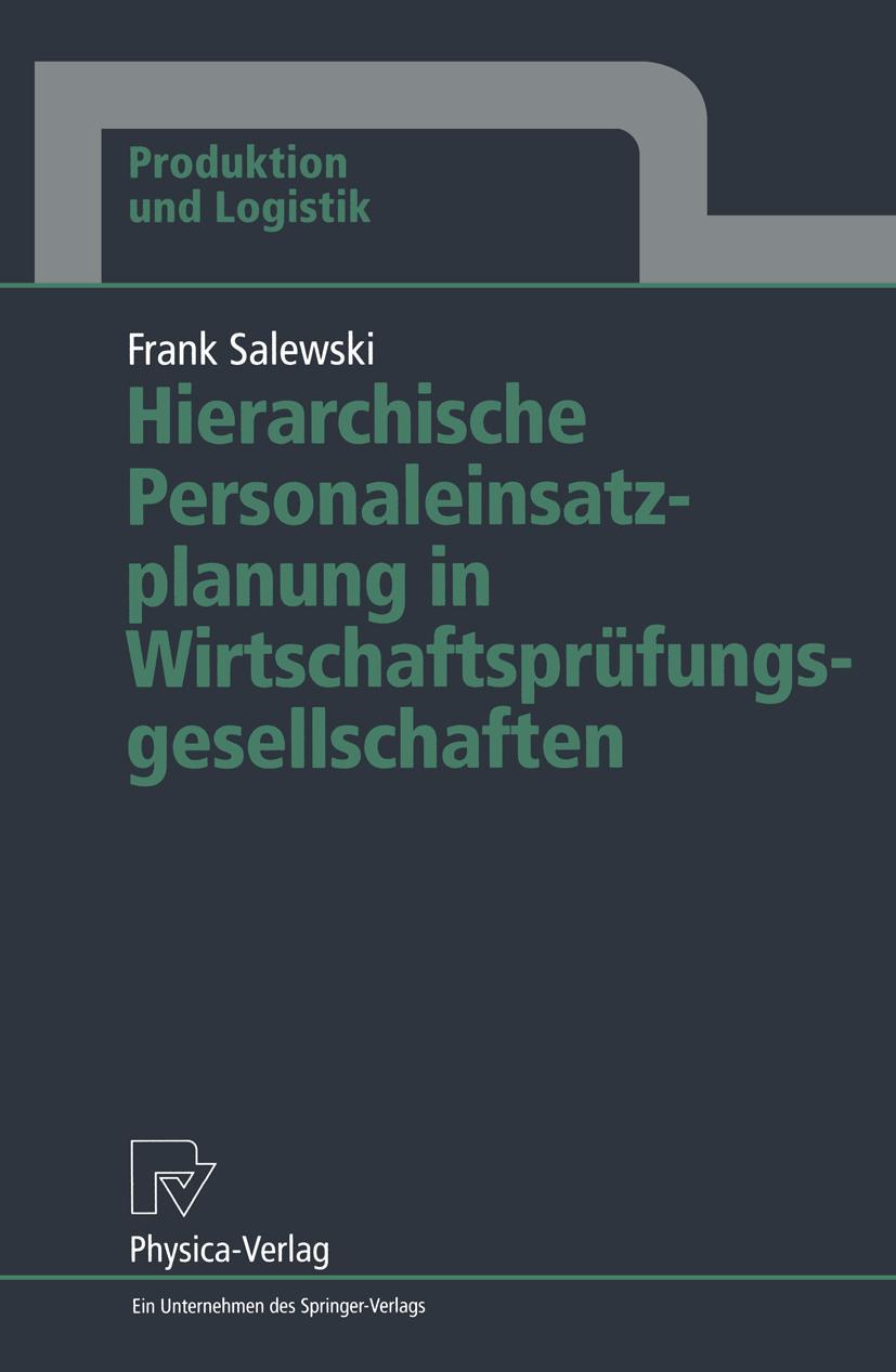 Vorderes Coverbild Hierarchische Personaleinsatzplanung in Wirtschaftsprüfungsgesellschaften