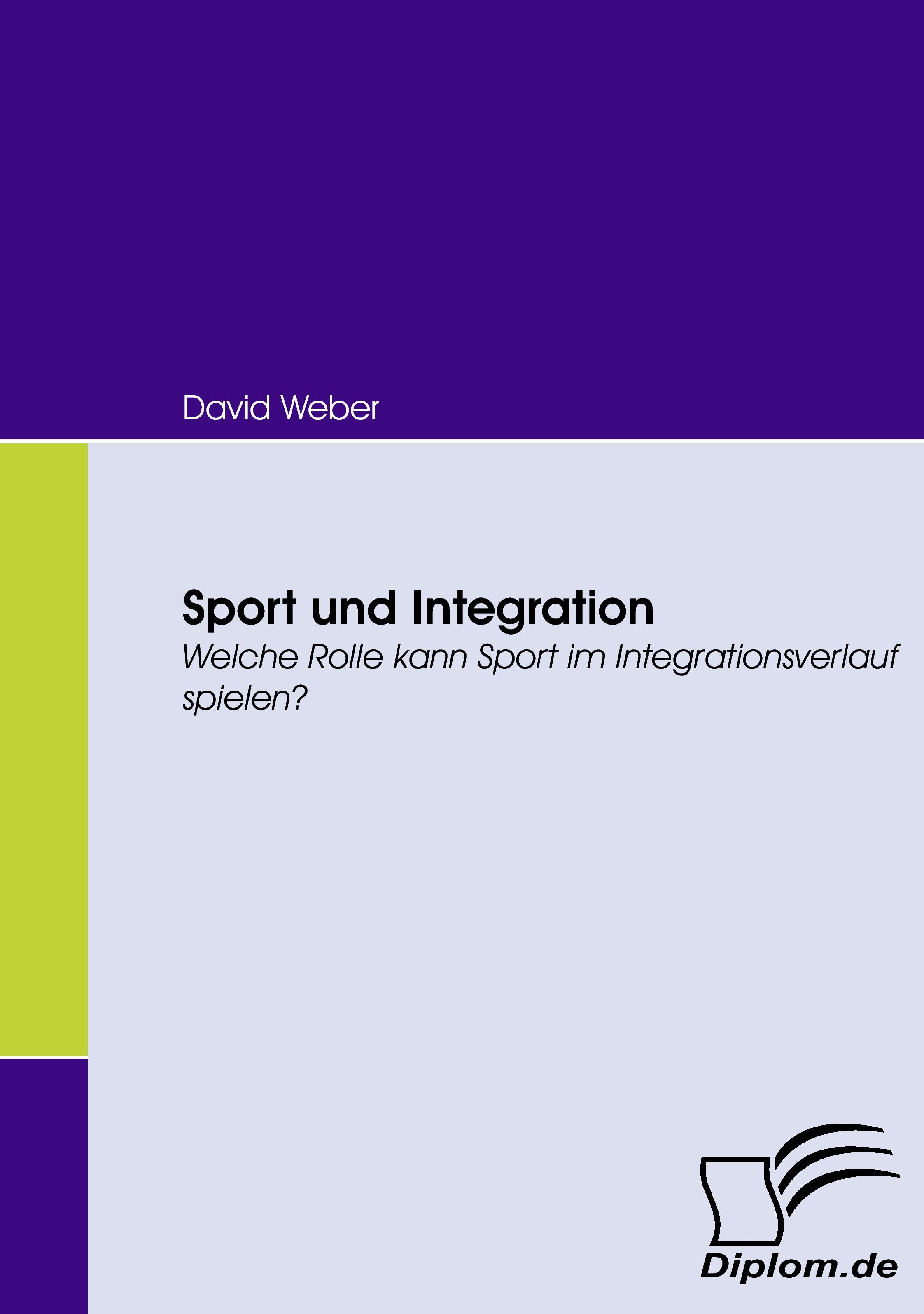 Vorderes Coverbild Sport und Integration
