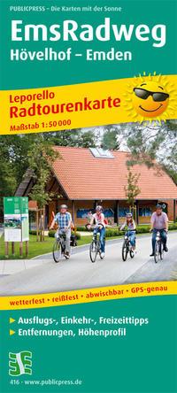 Vorderes Coverbild EmsRadweg 1 : 50 000