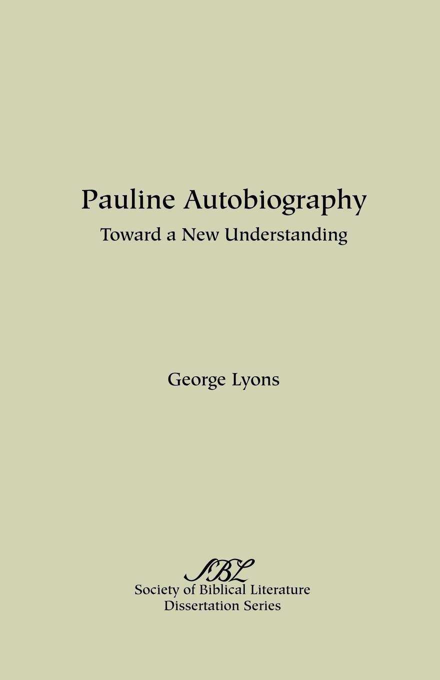 Vorderes Coverbild Pauline Autobiography