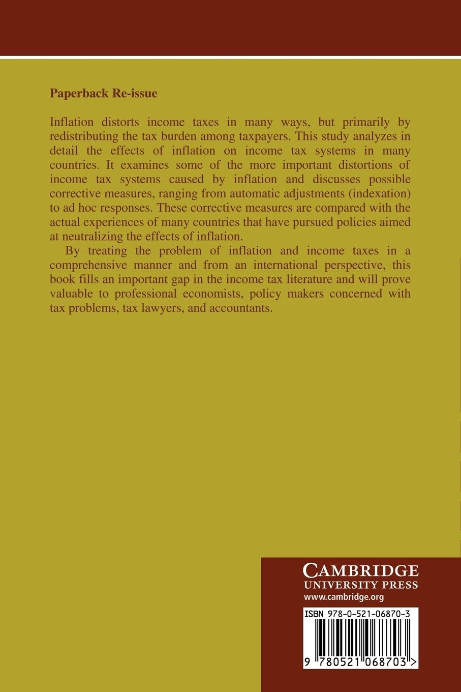Rückseitencover Inflation and the Personal Income Tax