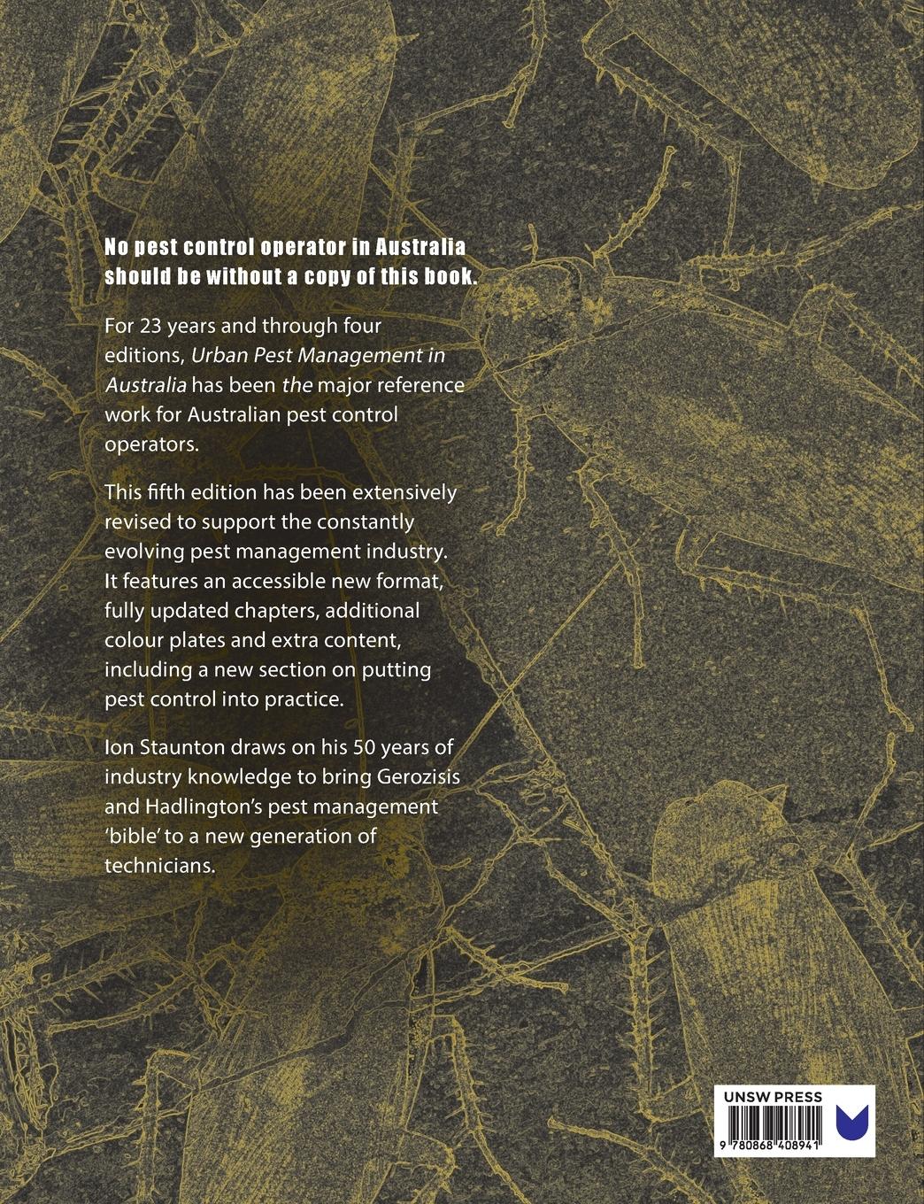 Rückseitencover Urban Pest Management in Australia, 5th Edition