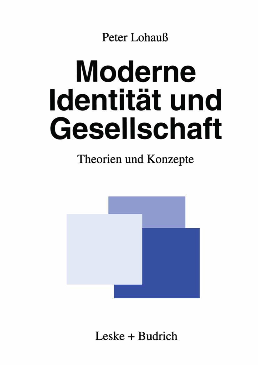 Vorderes Coverbild Moderne Identität und Gesellschaft
