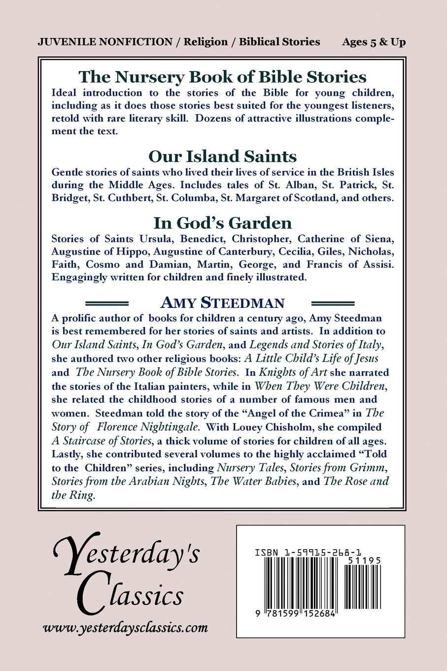 Rückseitencover The Nursery Book of Bible Stories (Yesterday's Classics)