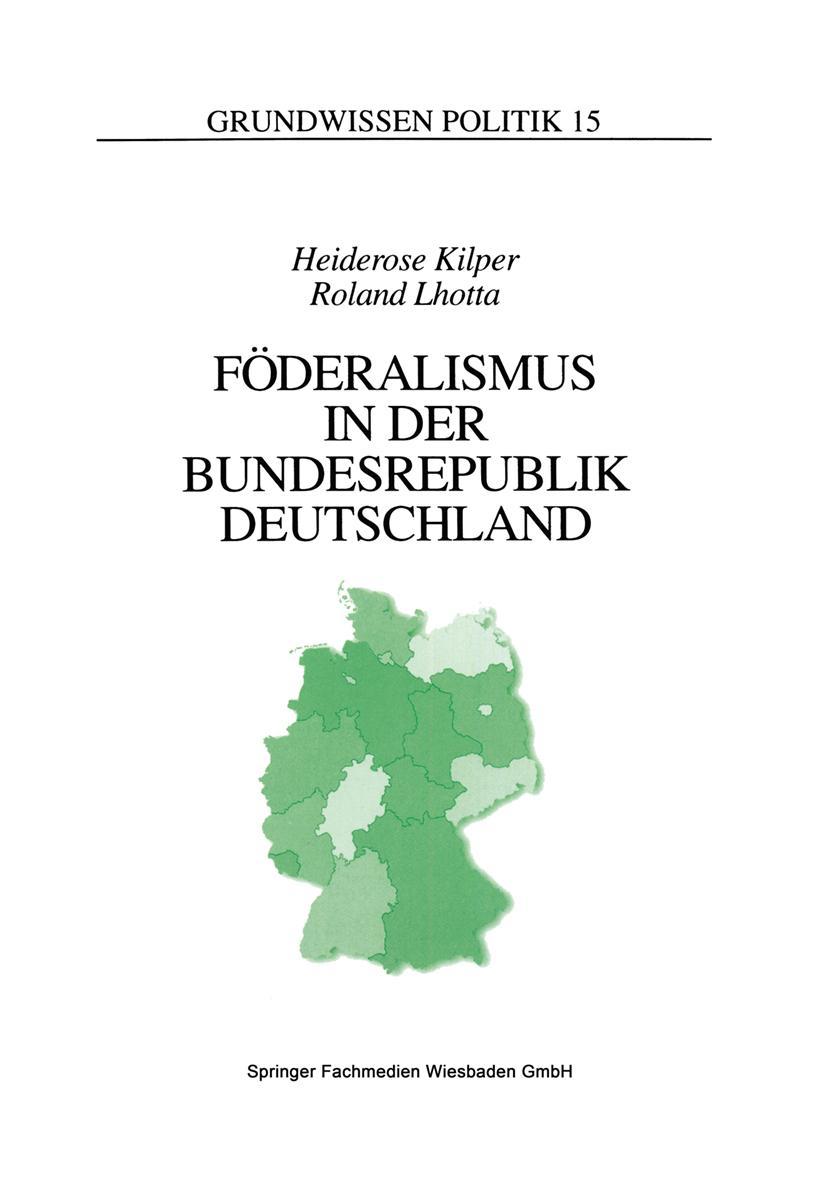 Vorderes Coverbild Föderalismus in der Bundesrepublik Deutschland