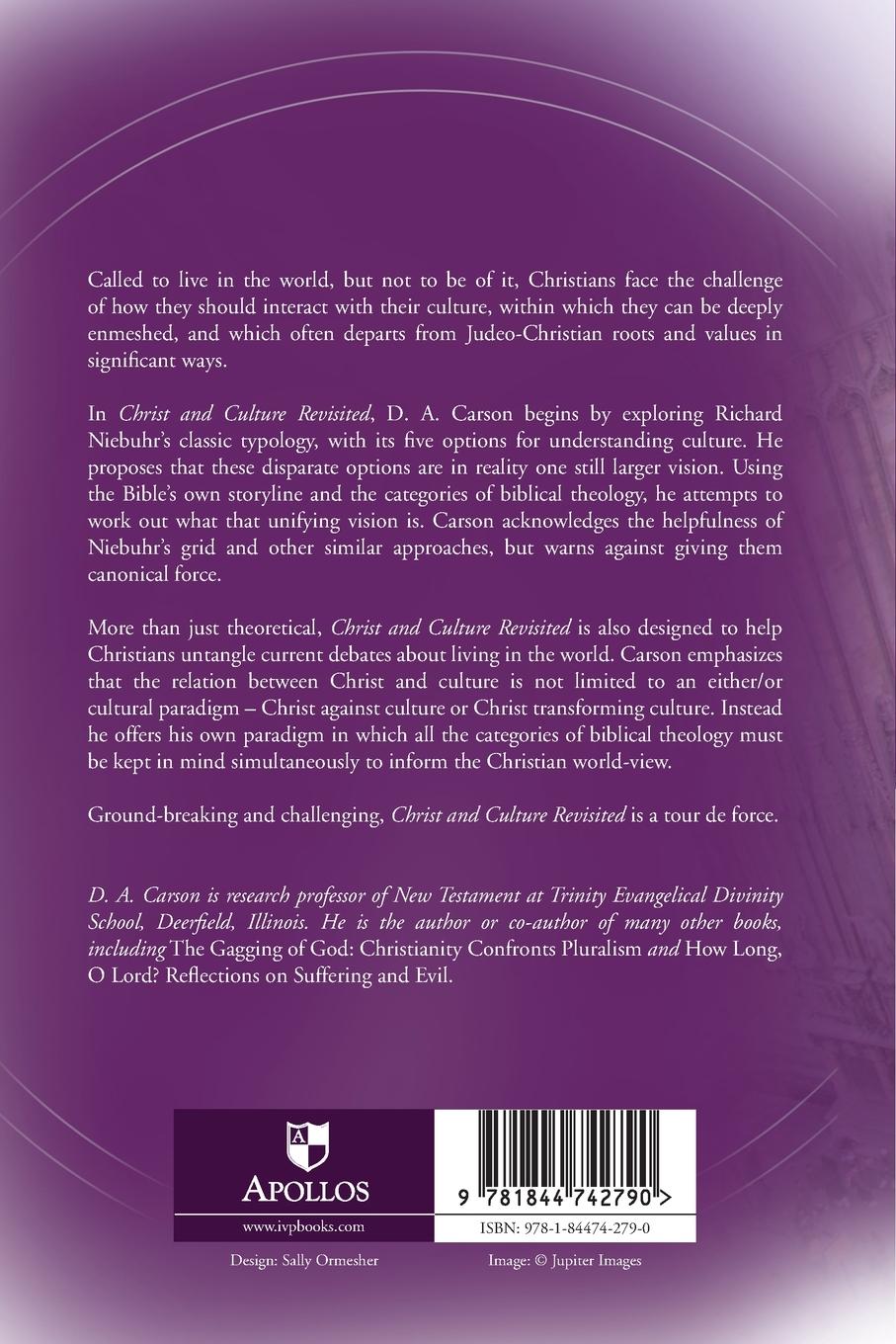 Rückseitencover Christ and culture revisited