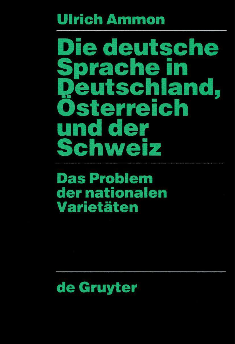 Vorderes Coverbild Die deutsche Sprache in Deutschland, Österreich und der Schweiz