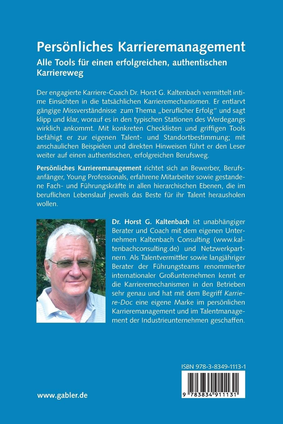Rückseitencover Persönliches Karrieremanagement