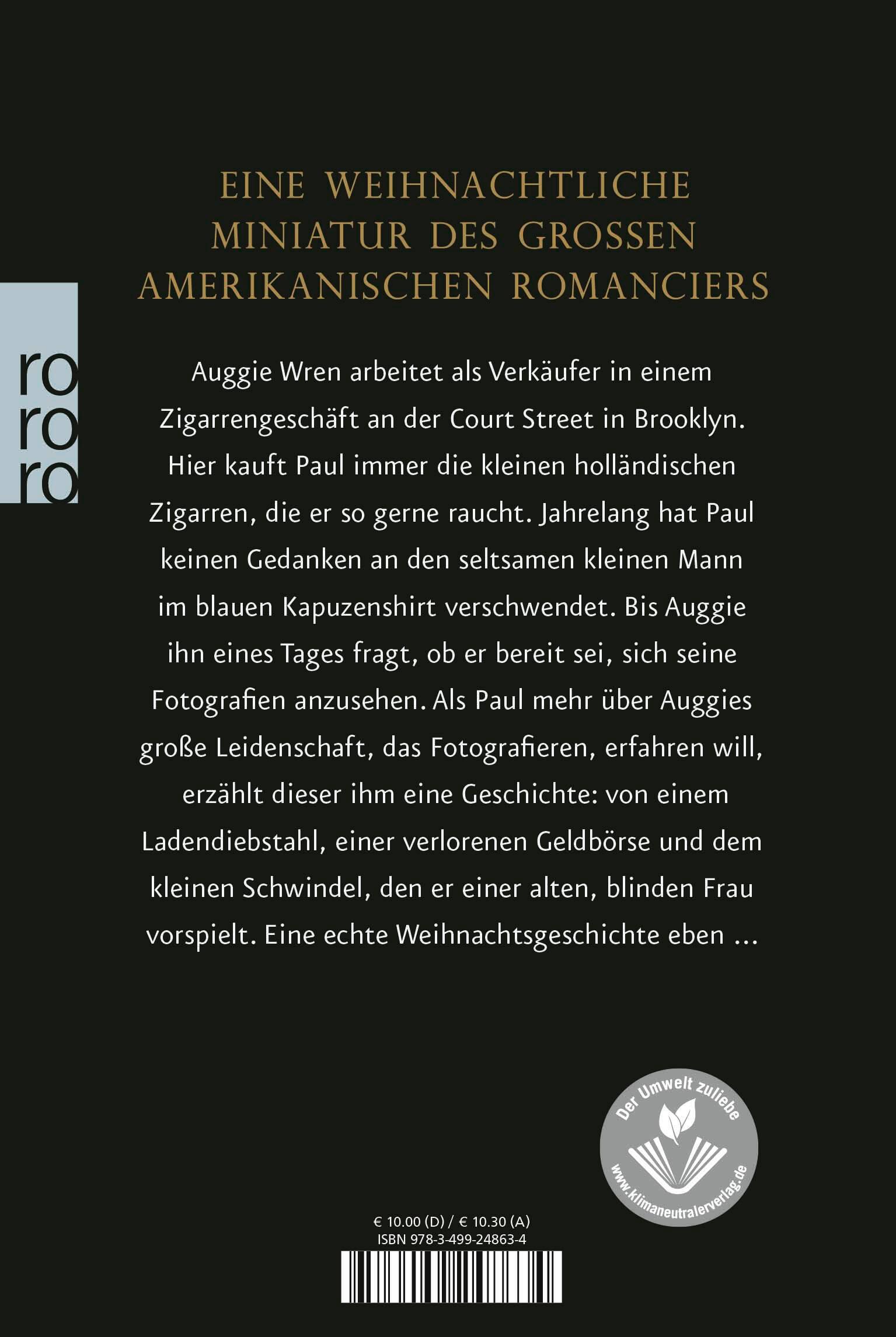 Rückseitencover Auggie Wrens Weihnachtsgeschichte
