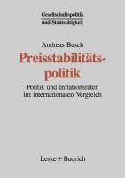 Vorderes Coverbild Preisstabilitätspolitik