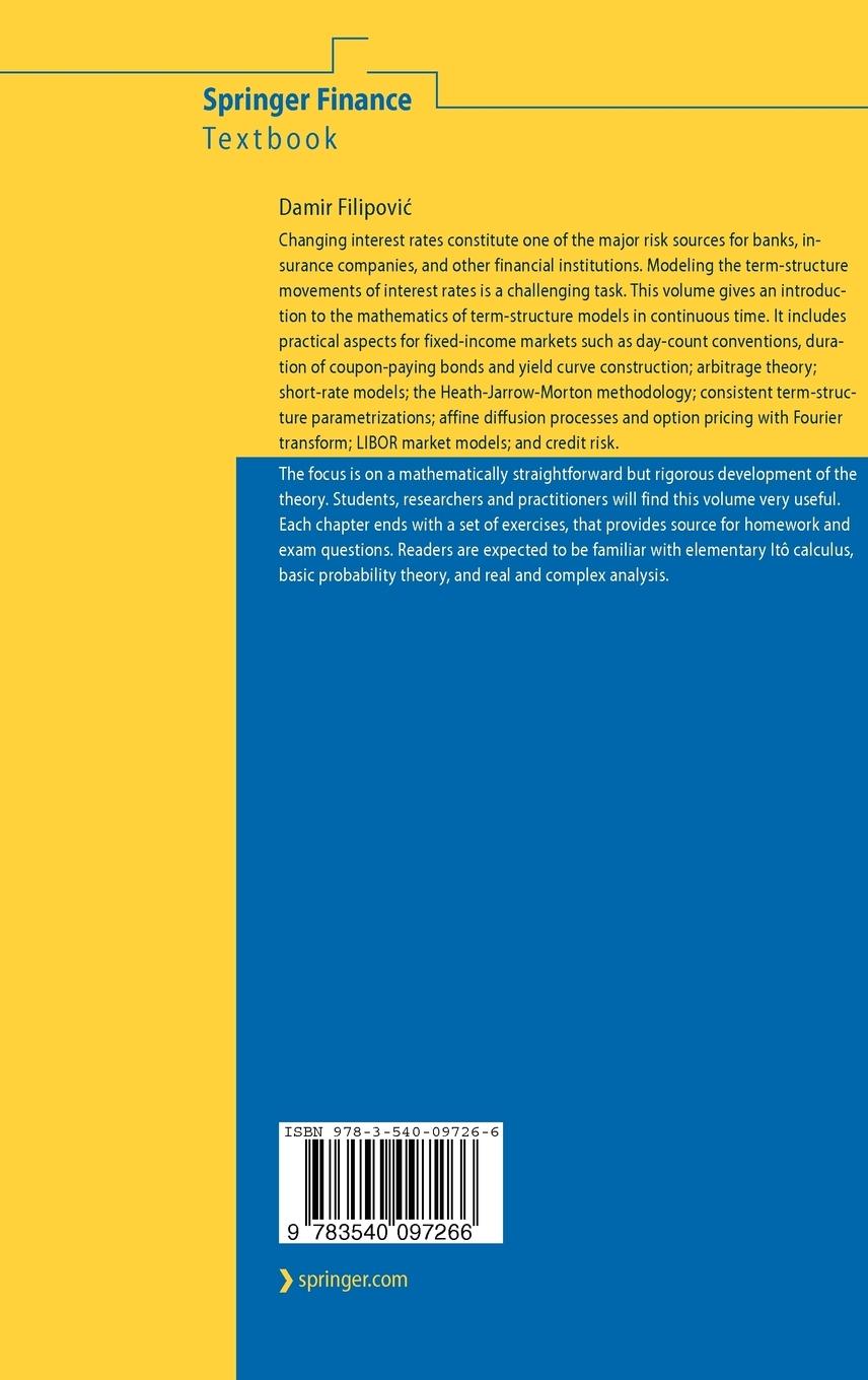 Rückseitencover Term-Structure Models