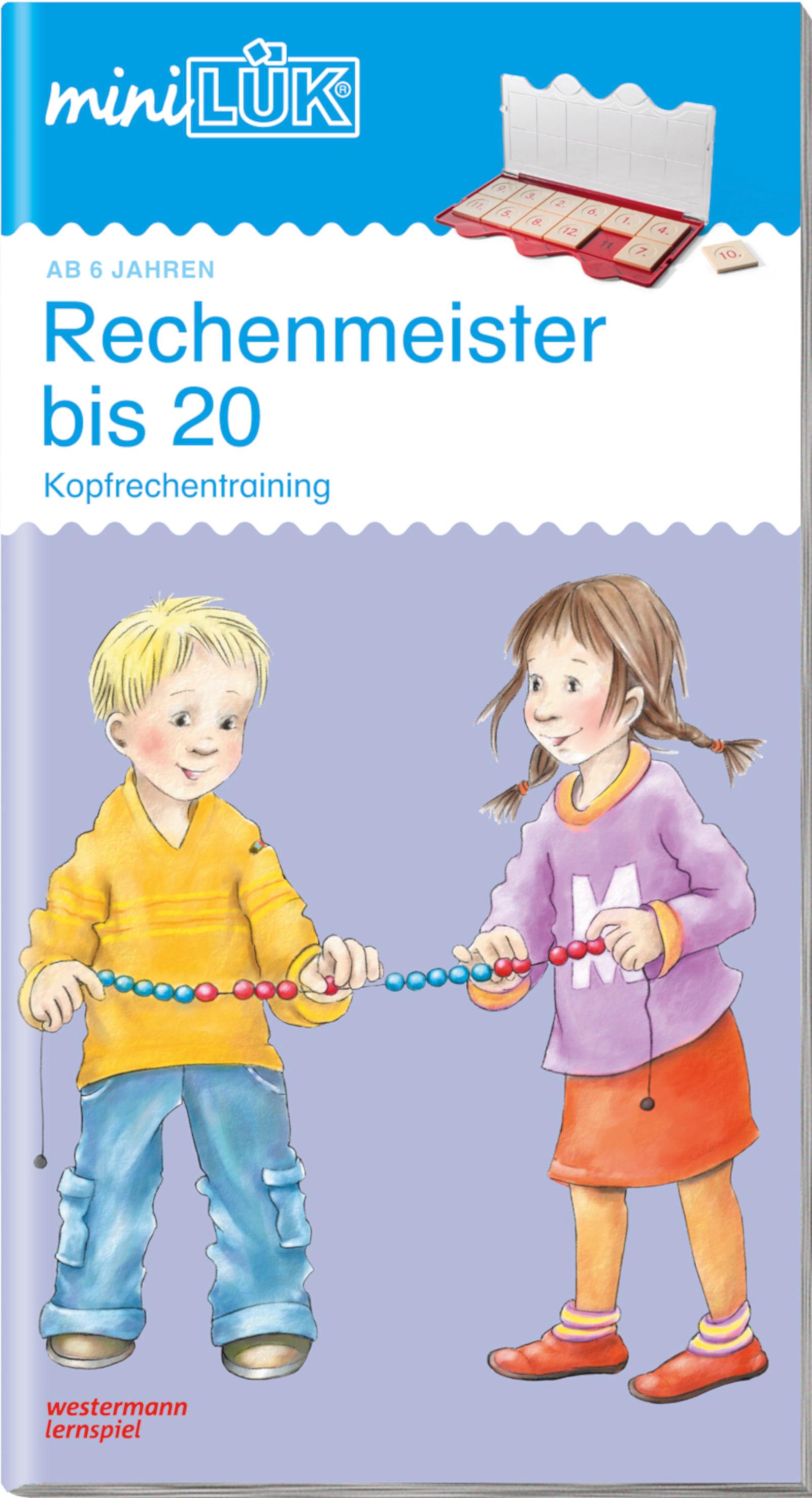 Vorderes Coverbild mini LÜK Rechenmeister bis 20