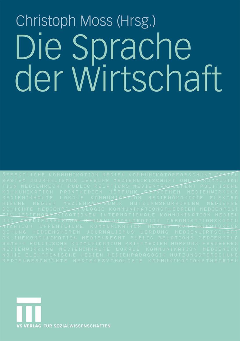Vorderes Coverbild Die Sprache der Wirtschaft