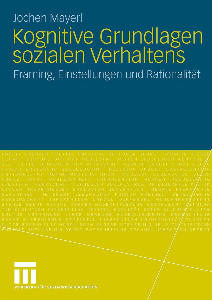 Vorderes Coverbild Kognitive Grundlagen sozialen Verhaltens