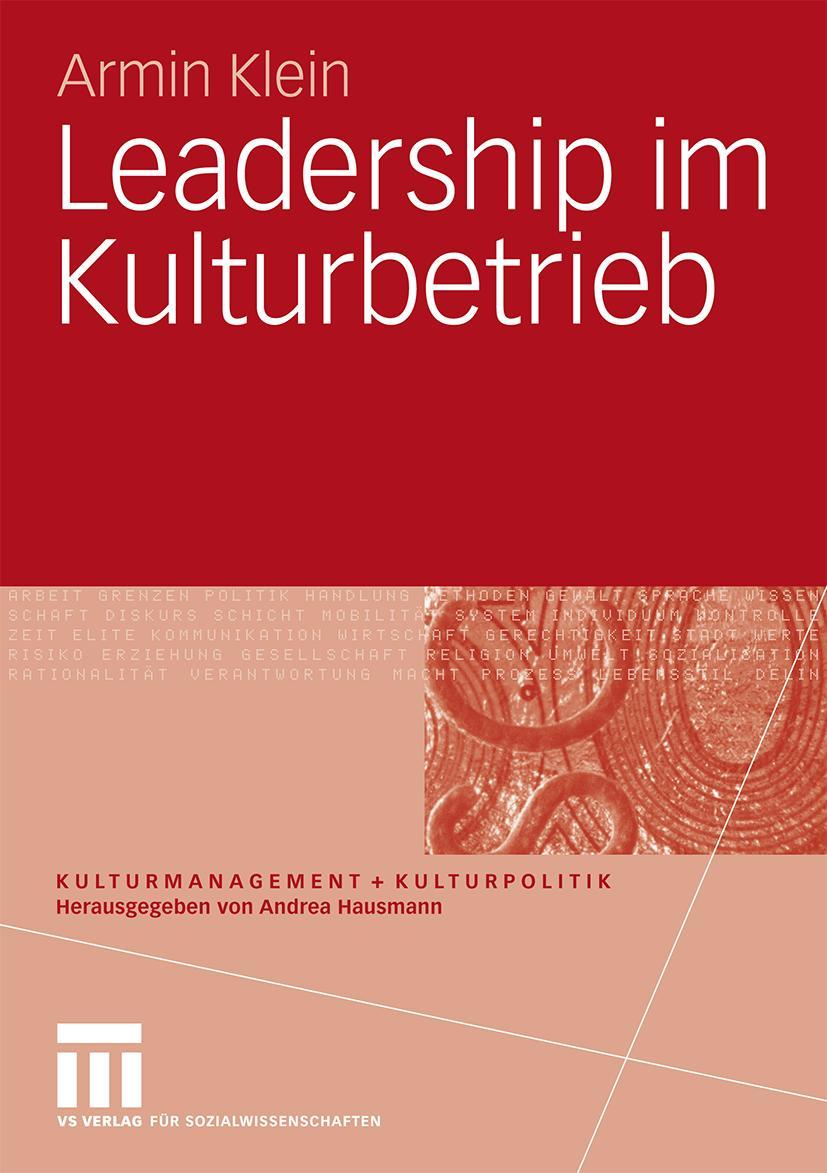 Vorderes Coverbild Leadership im Kulturbetrieb