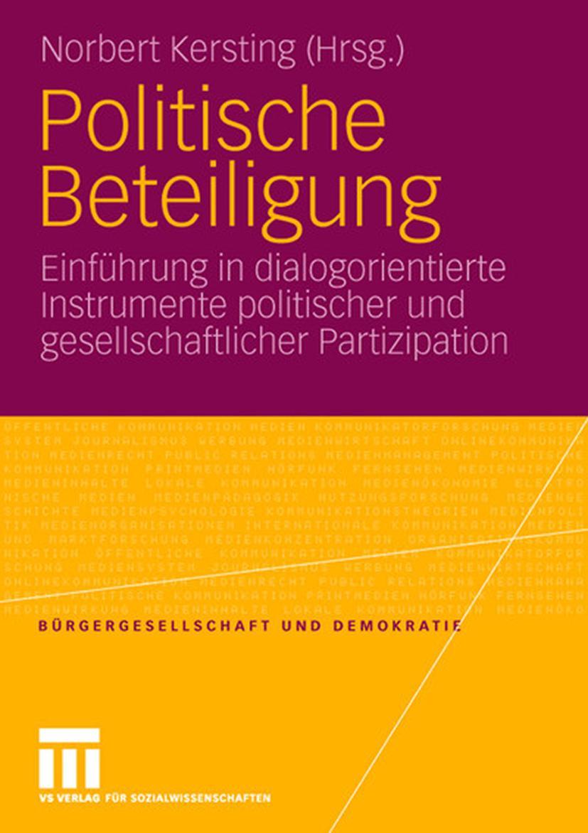 Vorderes Coverbild Politische Beteiligung