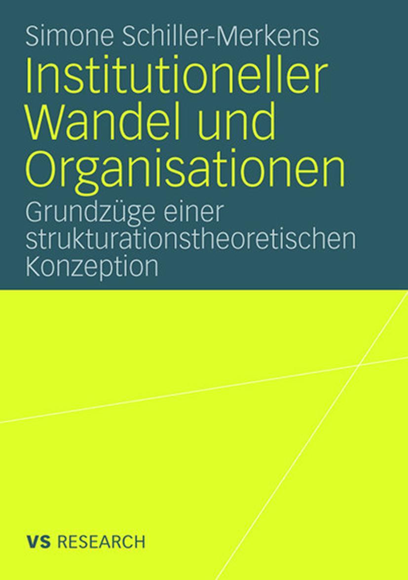 Vorderes Coverbild Institutioneller Wandel und Organisationen