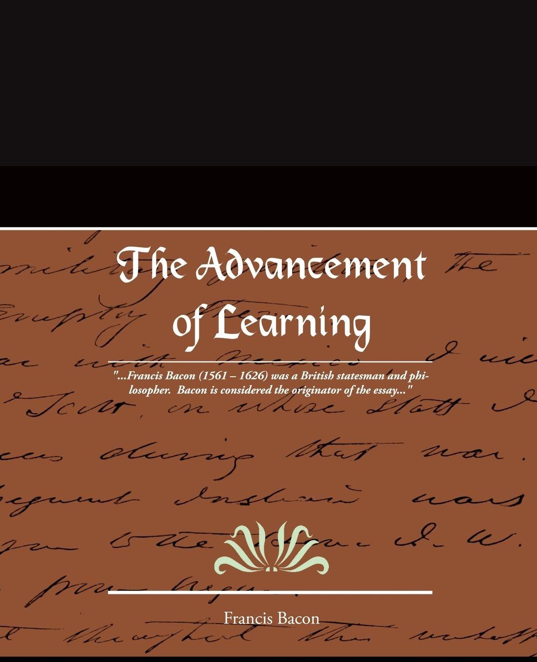 Vorderes Coverbild The Advancement of Learning