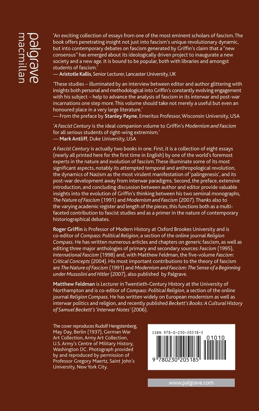 Rückseitencover A Fascist Century