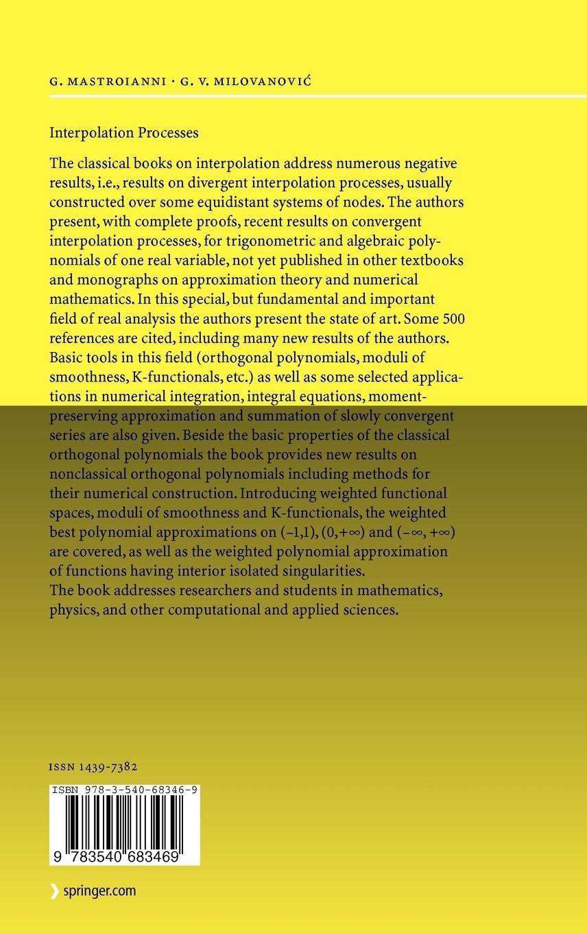 Rückseitencover Interpolation Processes