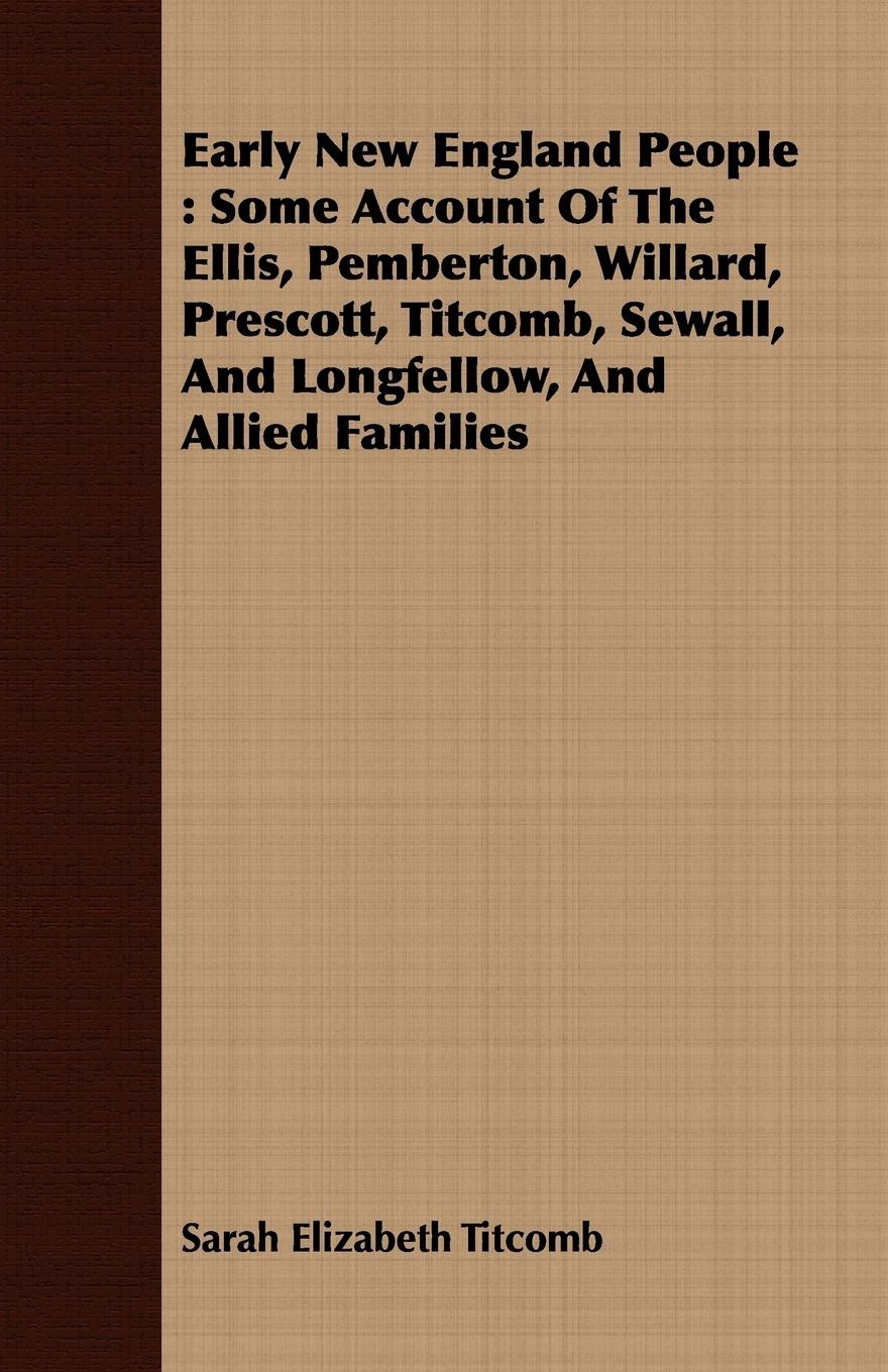 Vorderes Coverbild Early New England People