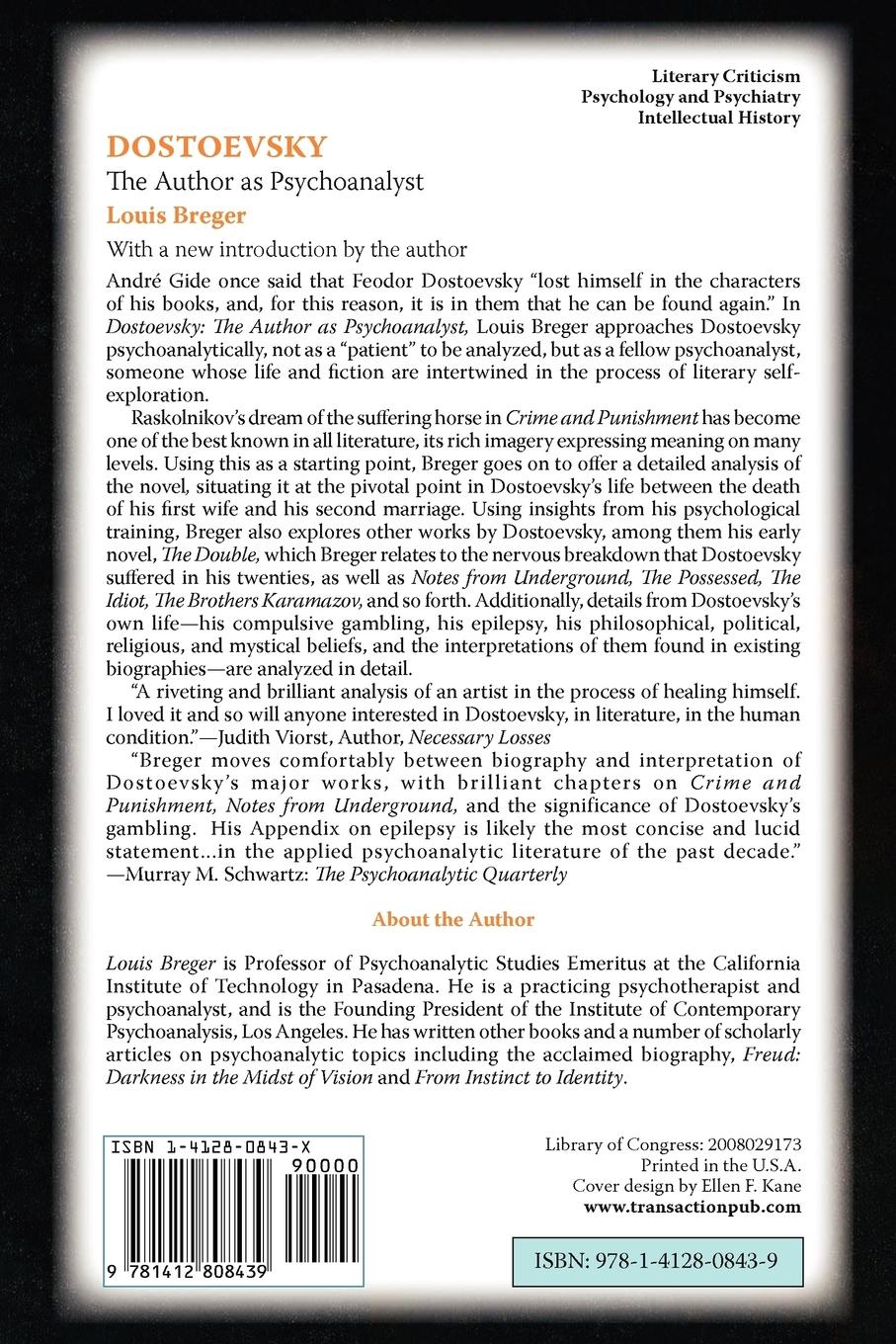 Rückseitencover Dostoevsky