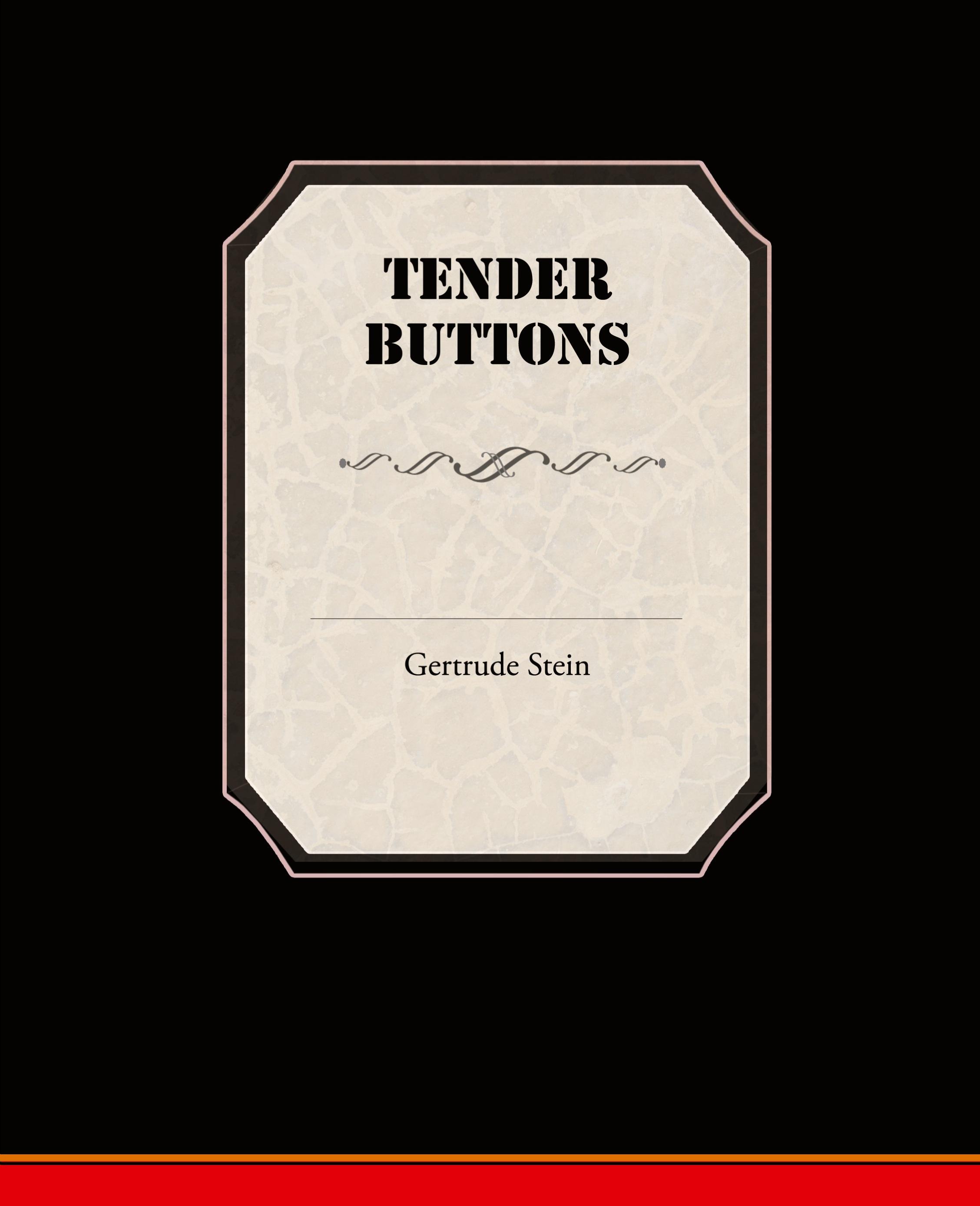 Vorderes Coverbild Tender Buttons