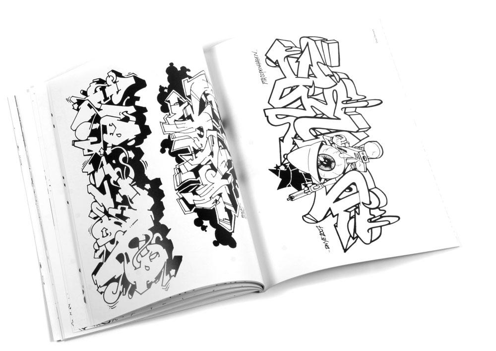 Beispielinhalt (Bild) Graffiti Coloring Book