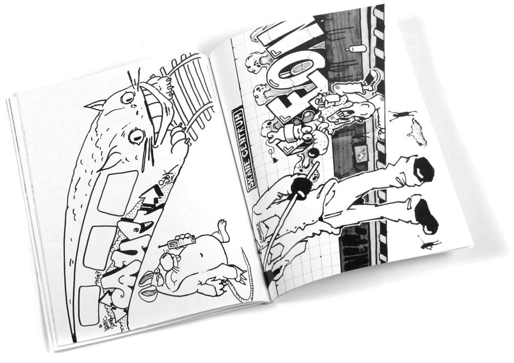 Beispielinhalt (Bild) Graffiti Coloring Book