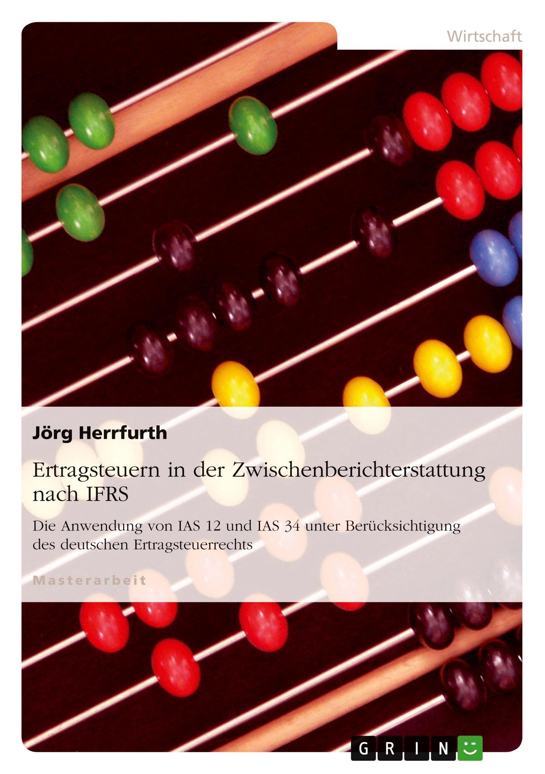 Vorderes Coverbild Ertragsteuern in der Zwischenberichterstattung nach IFRS