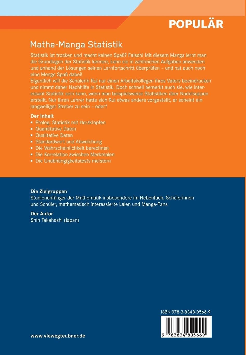 Rückseitencover Mathe-Manga Statistik