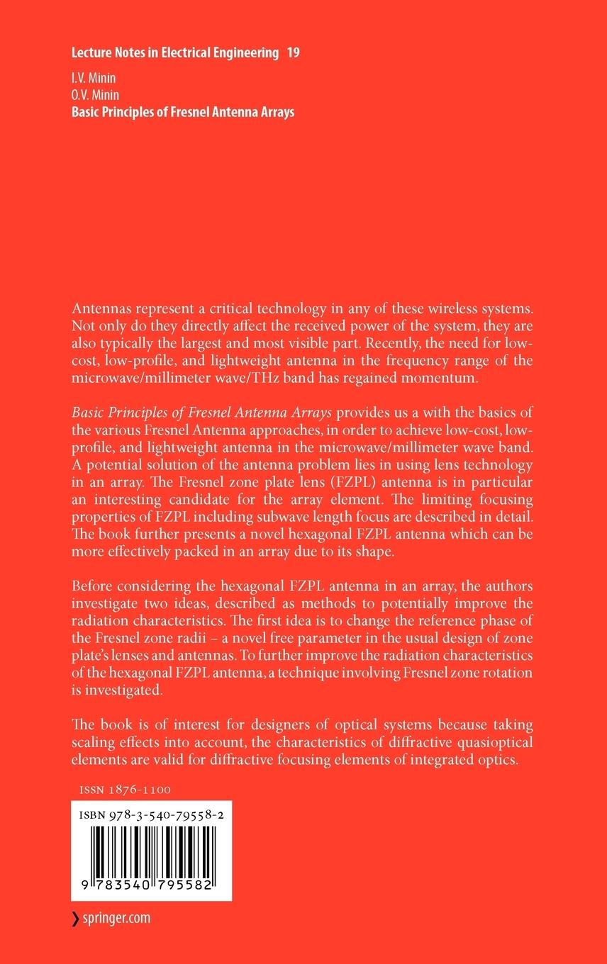 Rückseitencover Basic Principles of Fresnel Antenna Arrays