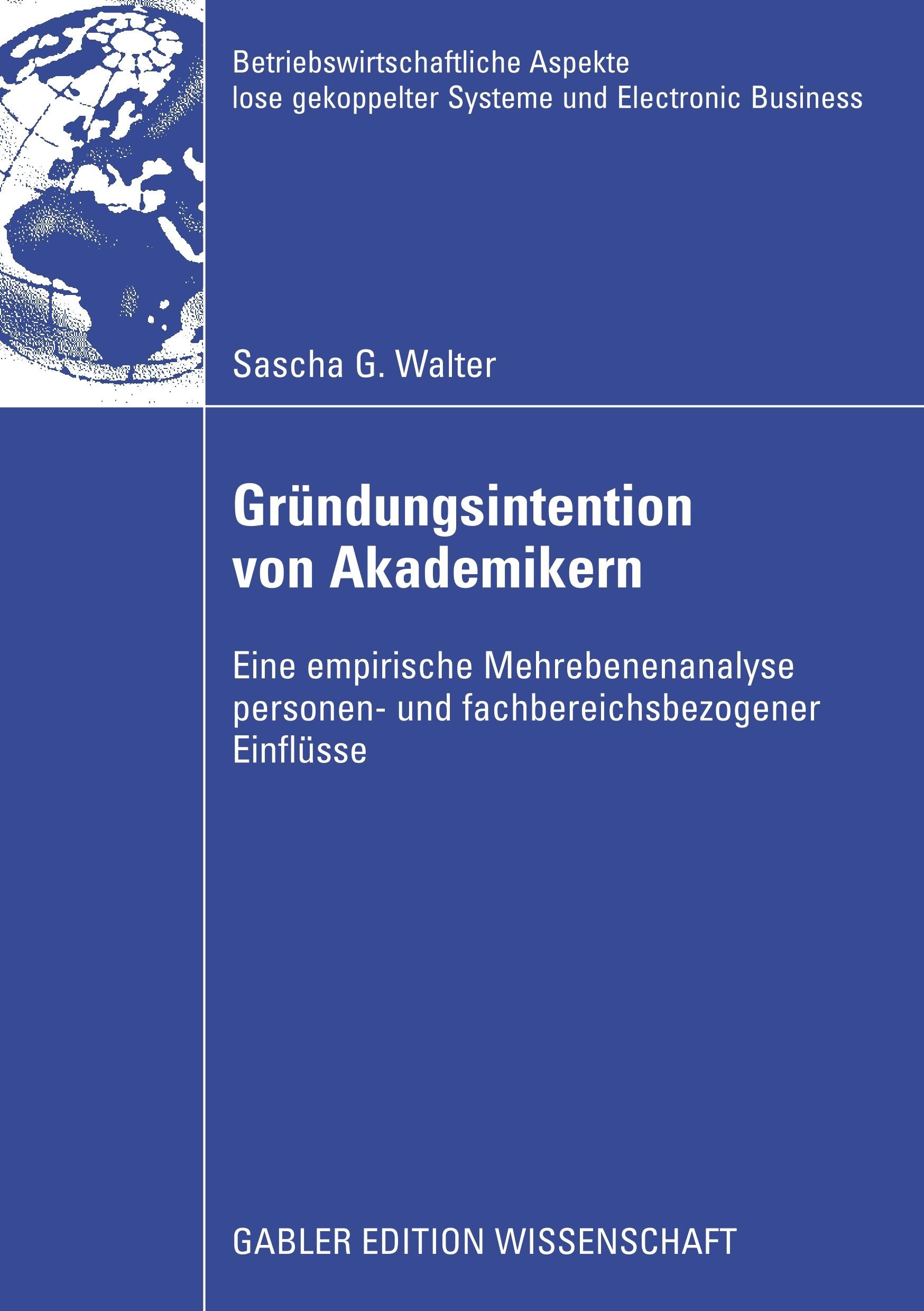 Vorderes Coverbild Gründungsintention von Akademikern