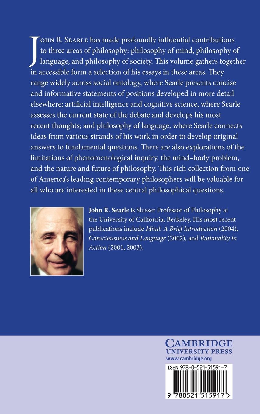 Rückseitencover Philosophy in a New Century