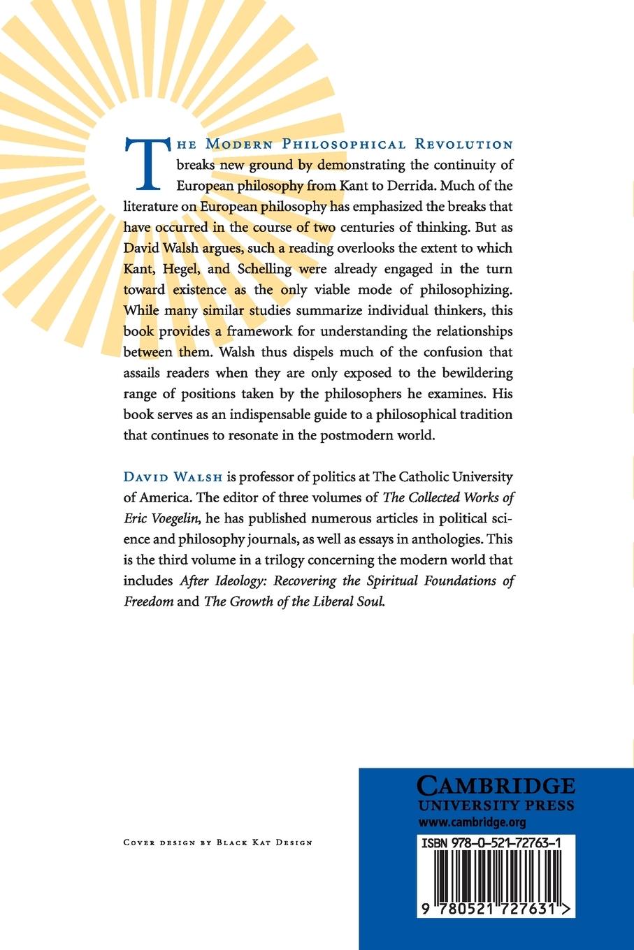 Rückseitencover The Modern Philosophical Revolution