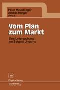 Vorderes Coverbild Vom Plan zum Markt