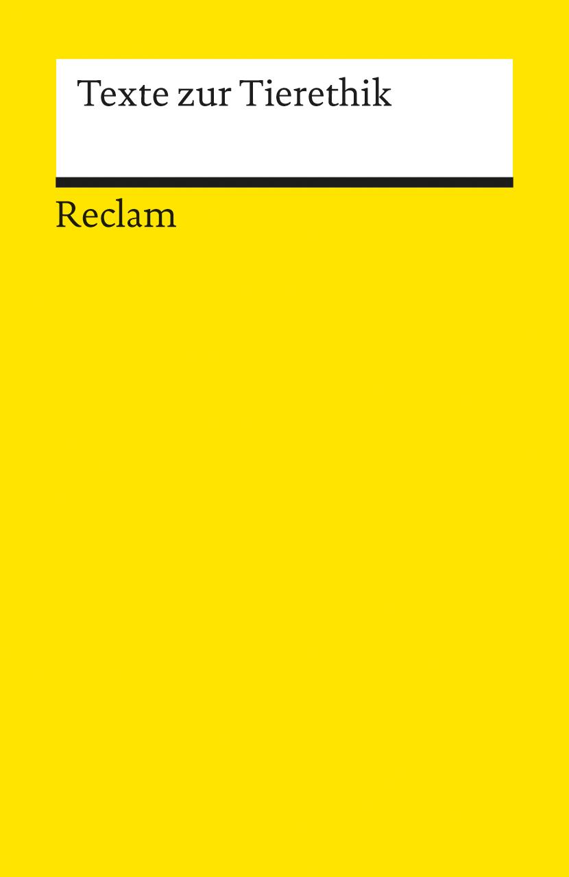 Vorderes Coverbild Texte zur Tierethik