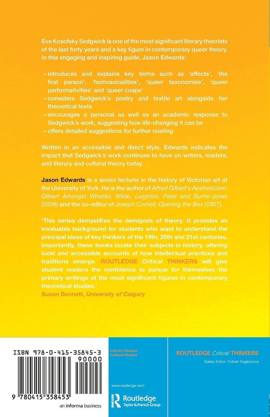 Rückseitencover Eve Kosofsky Sedgwick