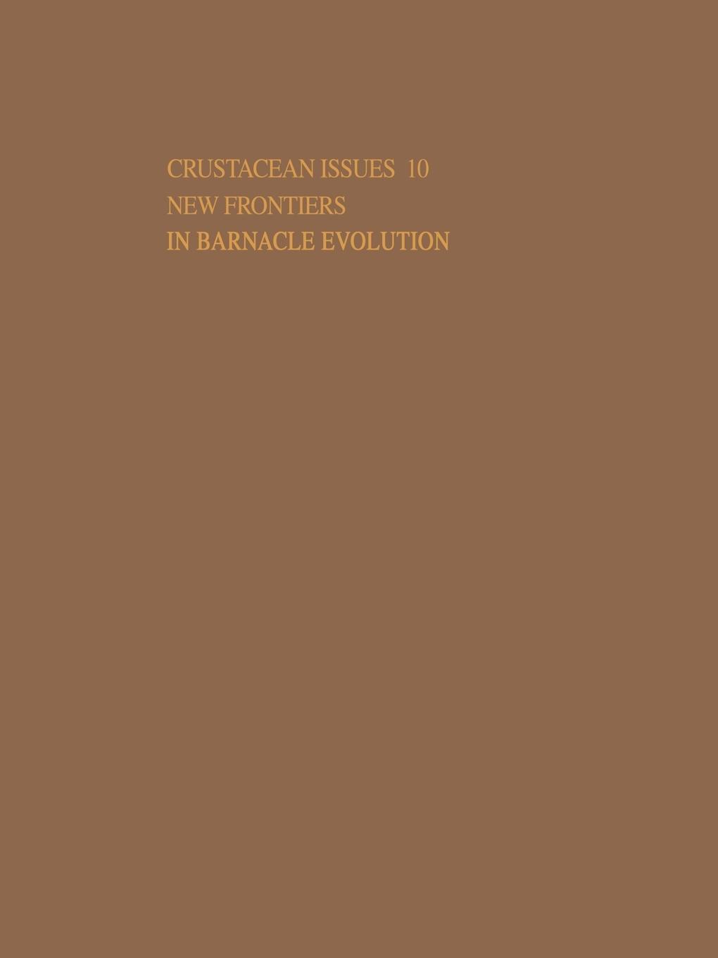 Vorderes Coverbild New Frontiers in Barnacle Evolution