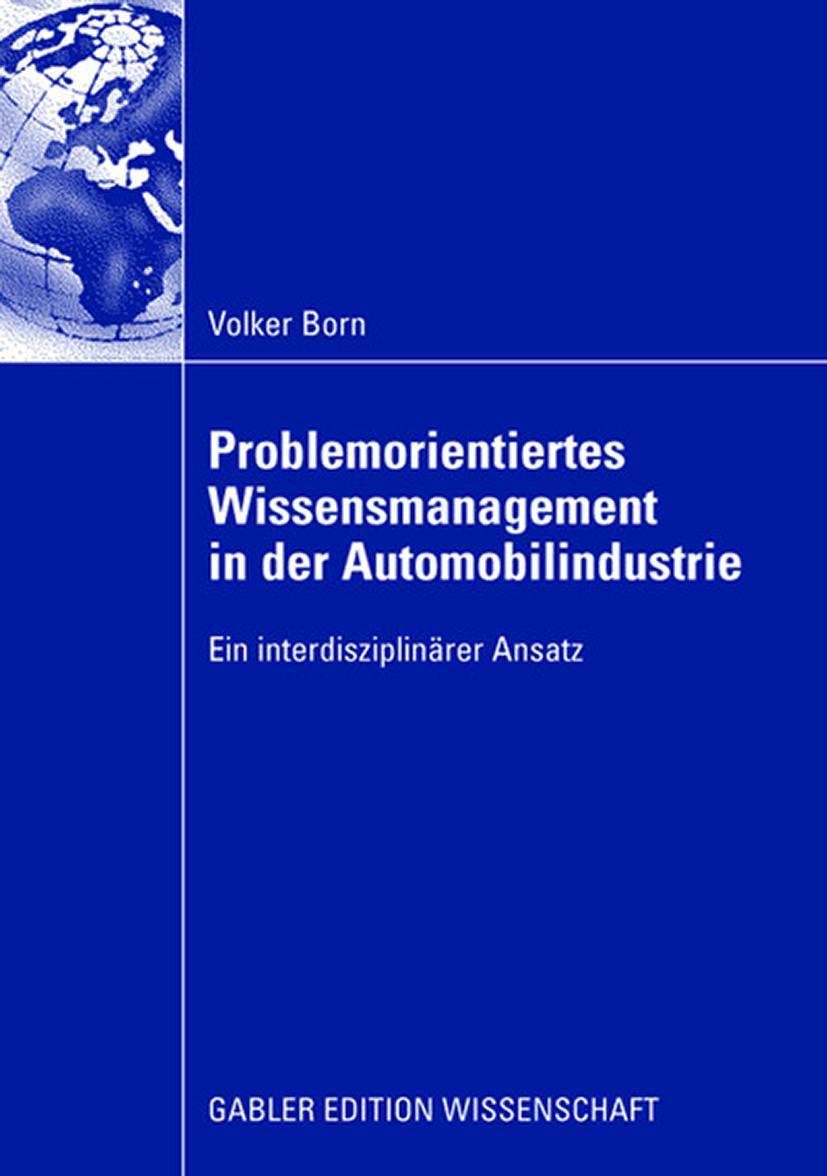 Vorderes Coverbild Problemorientiertes Wissensmanagement in der Automobilindustrie