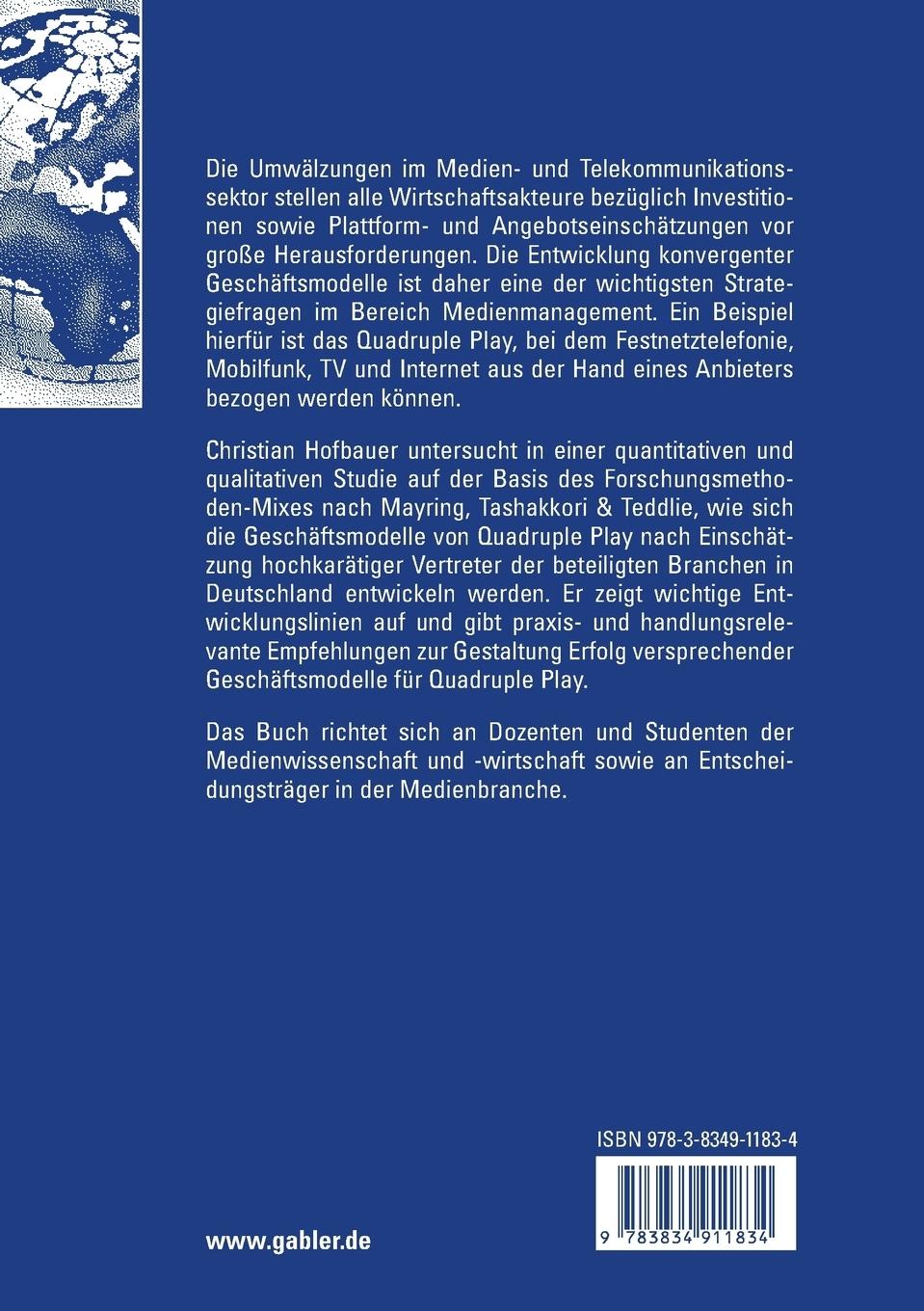 Rückseitencover Geschäftsmodelle Quadruple Play