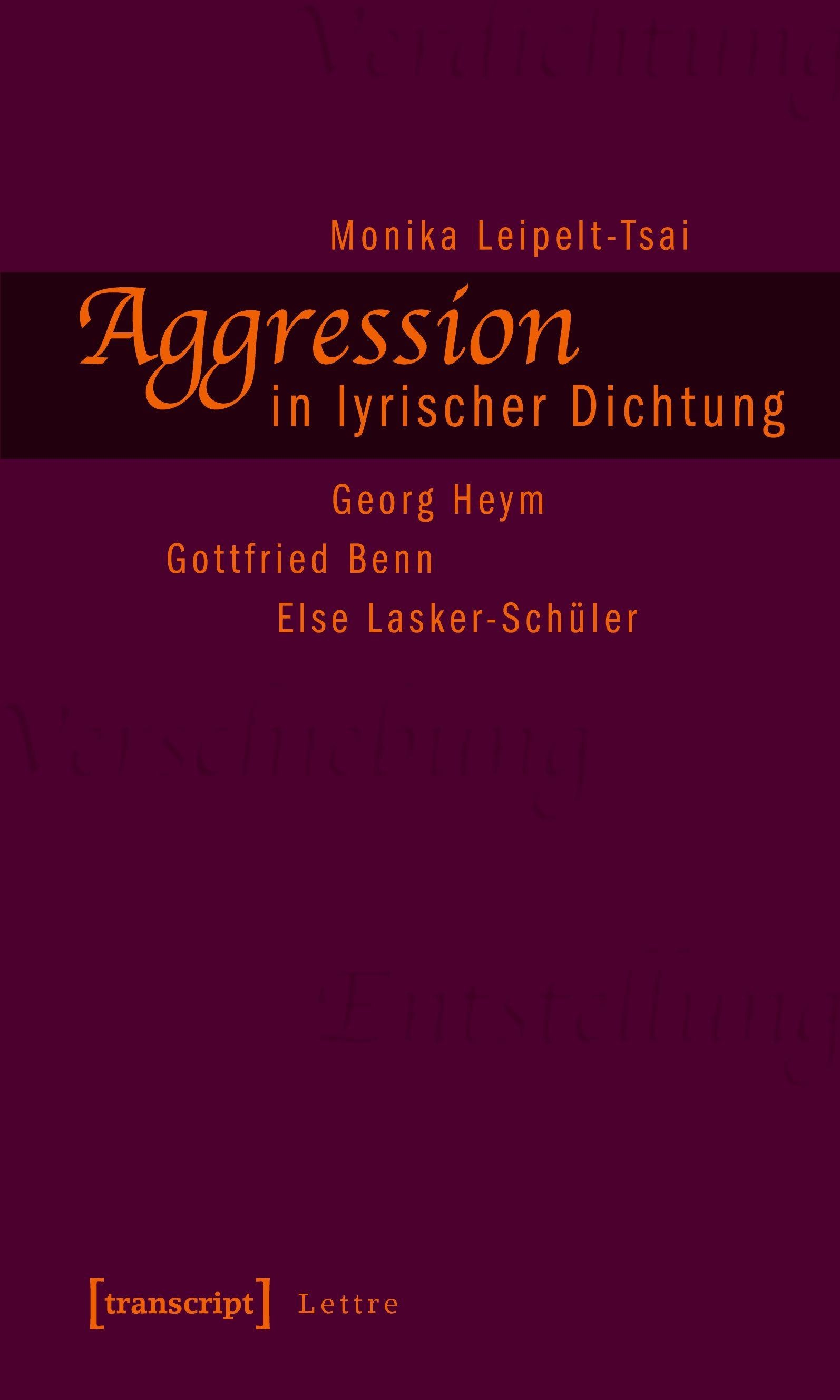 Vorderes Coverbild Aggression in lyrischer Dichtung