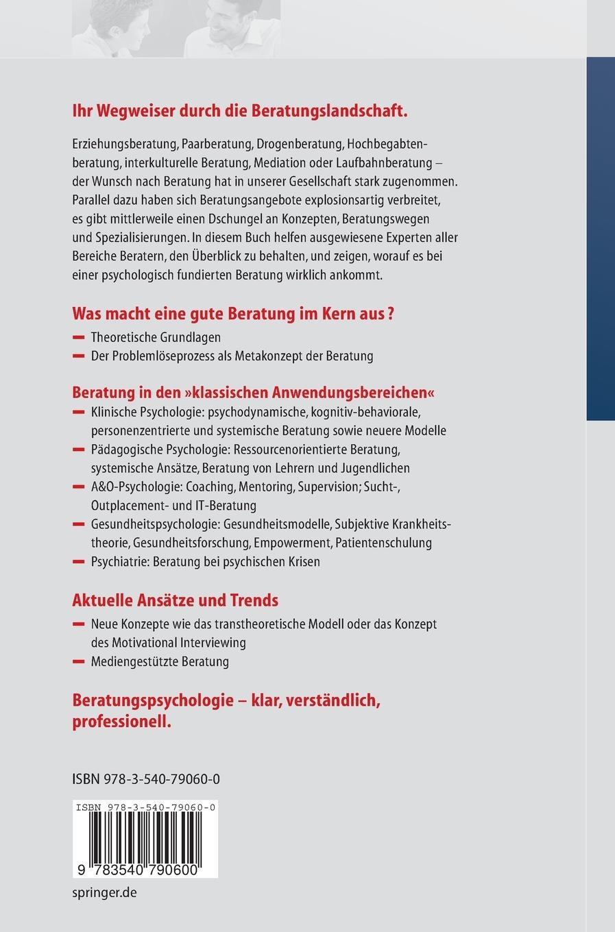Rückseitencover Beratungspsychologie