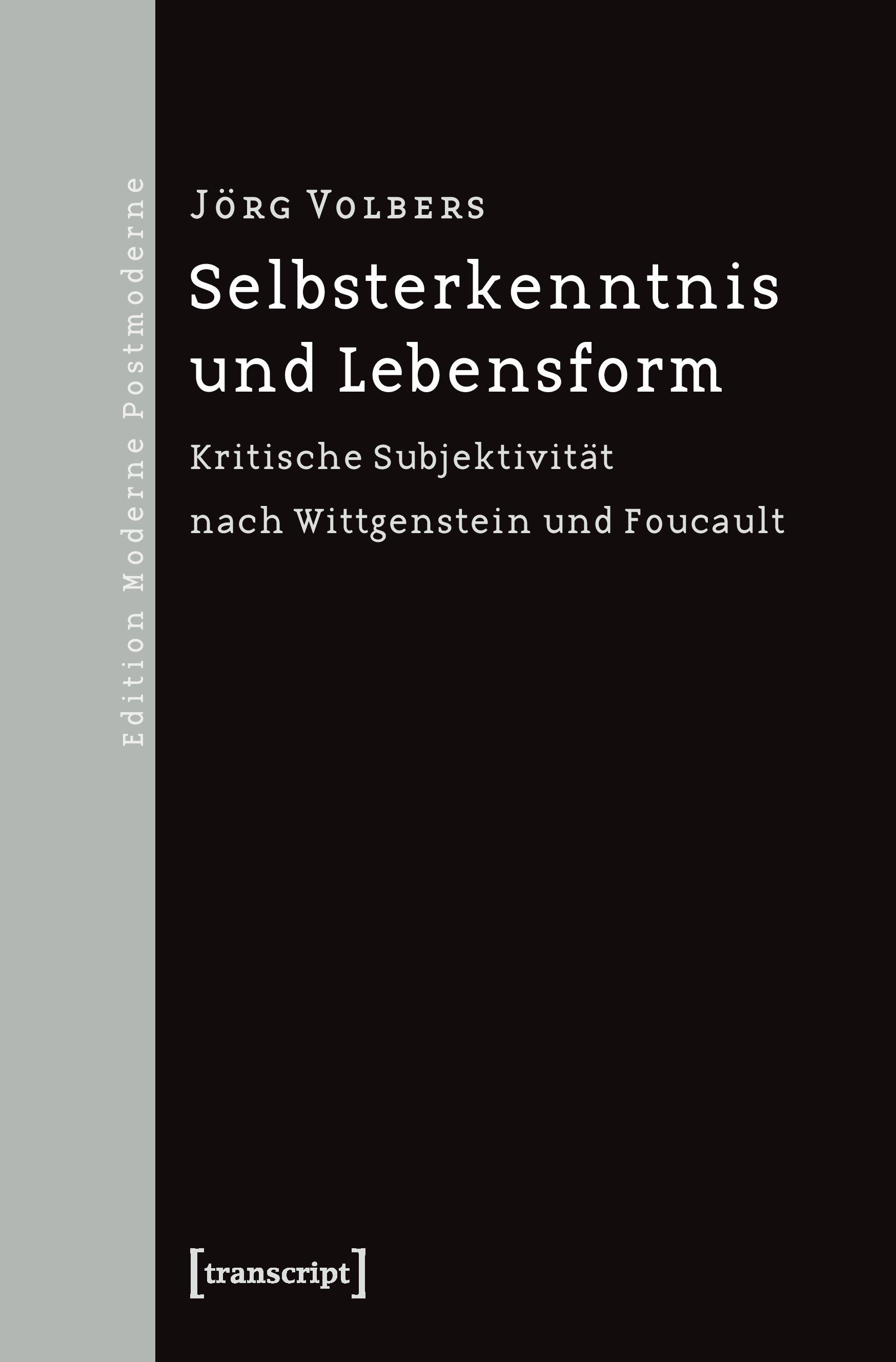 Vorderes Coverbild Selbsterkenntnis und Lebensform